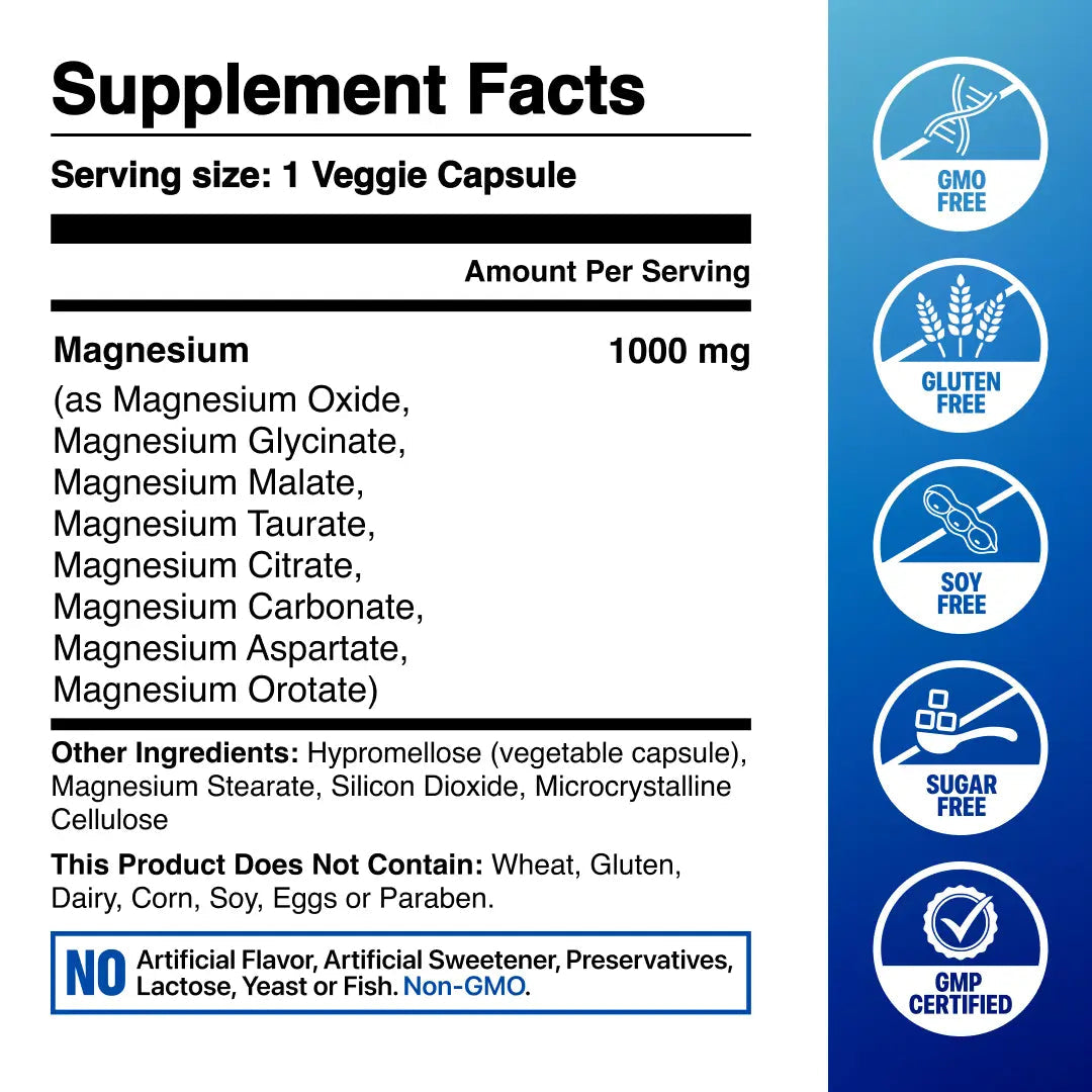 Magnesium Complex 90 Cápsulas | 8 Formas Elementales — vista 11
